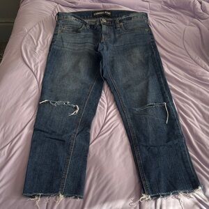 Express Ripped Indigo Jeans